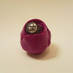 Steampunk moon and star ring